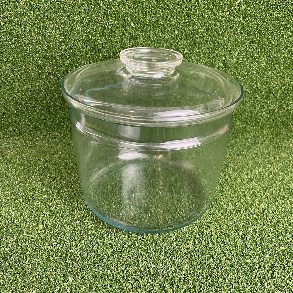 Vintage Pyrex Clear Glass Storage Jar with a Lid 1.5L